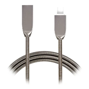 Металлический кабель iLoungeMax USB Type-A to Lightning Metal 2.4A 1m для iPhone | iPad | iPod  - Фото 1