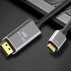 Кабель-перехідник для монітора iLoungeMax USB Type-C to DisplayPort 1.4 8K 60Hz with USB-C PD 2м - Фото 3