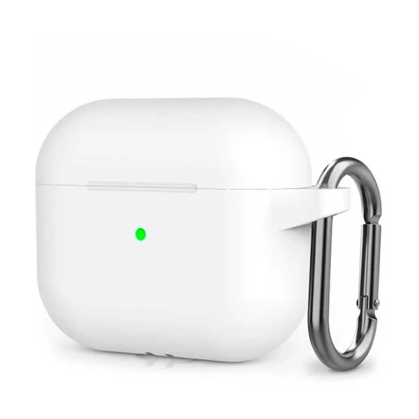 Силіконовий чохол з карабіном iLoungeMax White для AirPods 3 у Вінниці