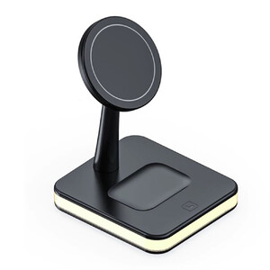 Бездротовий зарядний пристрій iLoungeMax Wireless Charger 4 in 1 Black для iPhone | Apple Watch | AirPods