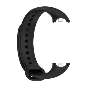 Силіконовий ремінець iLoungeMax Silicone Bracelet Black для Xiaomi Mi Band 8 - Фото 3