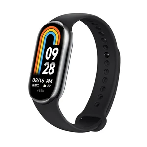 Силіконовий ремінець iLoungeMax Silicone Bracelet Black для Xiaomi Mi Band 8  - Фото 1