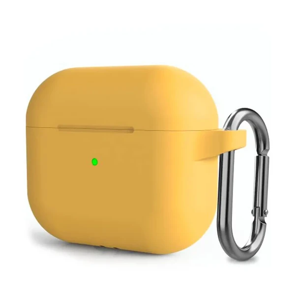 Силіконовий чохол з карабіном iLoungeMax Yellow для AirPods 3 у Вінниці