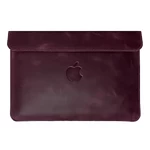 Шкіряний чохол-конверт INCARNE Klouz Бордо для MacBook Pro 16" M3 | M2 | M1 | M1 (2023 | 2021) | Pro 16" (2019)