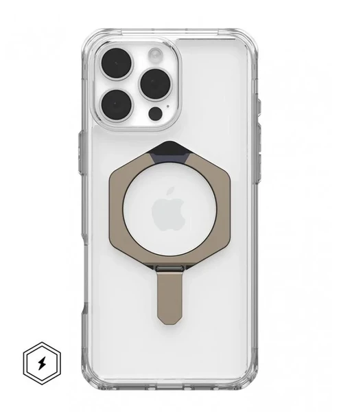 Прозорий білий чохол з підставкою Urban Armor Gear Plyo XTE Mag для iPhone 16 Pro Max в Сумах
