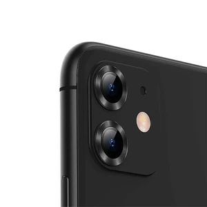 Защитное стекло для камеры iPhone 11 Baseus Alloy Protection Ring Lens Film Black SGAPIPH61S-AJT01 - Фото 1