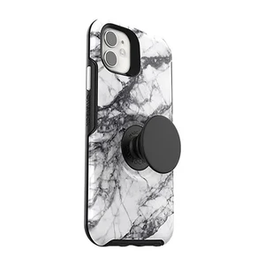 Чохол-підставка (з попсокетом) для iPhone 11 OtterBox Pop Symmetry Series Case White Marble 77-63770 - Фото 1