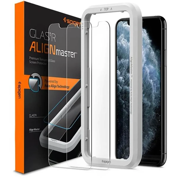 Захисне скло для iPhone 11 Pro Max | XS Max Spigen AlignMaster Glas.tR (2 Pack) у Рівному