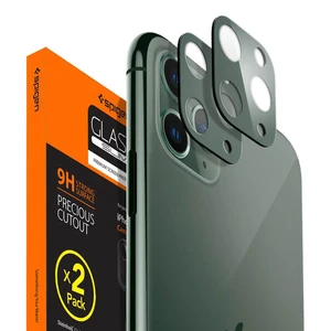 Захисне скло на камеру для iPhone 11 Pro | Pro Max Spigen GLAS.tR Camera Lens Protector Midnight Green (2 шт)