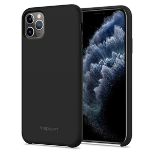 Черный силиконовый чехол для iPhone 11 Pro Spigen Silicone Fit 077CS27226 - Фото 1