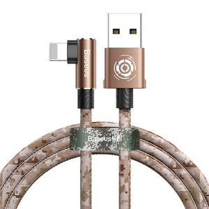Зарядний кабель для iPhone 1м Baseus Camouflage USB to Lightning Cable Brown - Фото 2