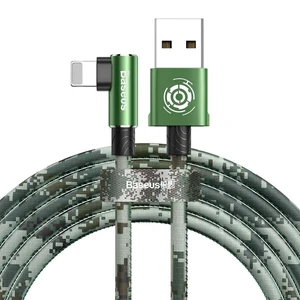 Зарядний кабель для iPhone 1м Baseus Camouflage USB to Lightning Cable Green - Фото 2