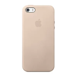 Оригинальный кожаный чехол Apple Case для iPhone 5 | 5S | SE Beige (MF042) - Фото 2