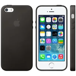 Оригинальный кожаный чехол Apple Case для iPhone 5 | 5S | SE Black (MF045) - Фото 4