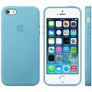 Оригинальный кожаный чехол Apple Case для iPhone 5 | 5S | SE Blue (MF044) - Фото 5