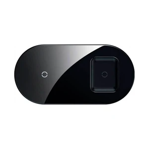 Беспроводная зарядка для iPhone | AirPods | Samsung Baseus Simple 2-in-1 Pro Edition Black WXJK-01 - Фото 1