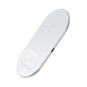 Беспроводная зарядка для iPhone | AirPods | Samsung Baseus Simple 2-in-1 Pro Edition White - Фото 2