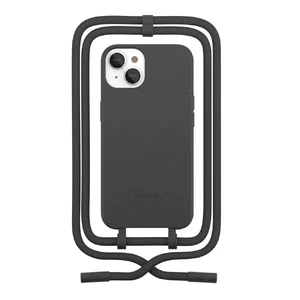 Эко-чехол со шнурком Woodcessories Crossbody Case Black для iPhone 14 | 13