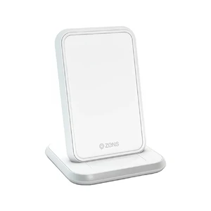 Бездротова зарядка для iPhone | Samsung Zens Stand Aluminium Wireless Charger 10W White ZESC13W/00 - Фото 1