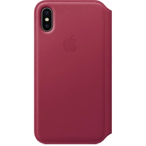 Шкіряний чохол-книжка Apple Leather Folio Berry (MQRX2) для iPhone X | XS - Фото 3