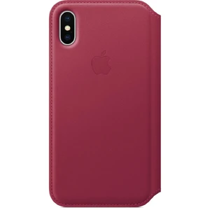 Шкіряний чохол-книжка Apple Leather Folio Berry (MQRX2) для iPhone X | XS MQRX2 - Фото 1