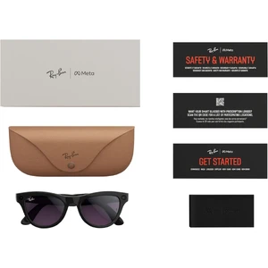 Фотохромні розумні окуляри Ray-Ban Meta Skyler, Shiny Black / Clear / Amethyst Transitions - Фото 6