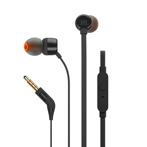 Черные проводные наушники JBL T110 Black JBLT110BLK - Фото 1