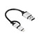 Кабель Just Mobile AluCable Duo mini USB to Lightning/Micro USB  - Фото 1