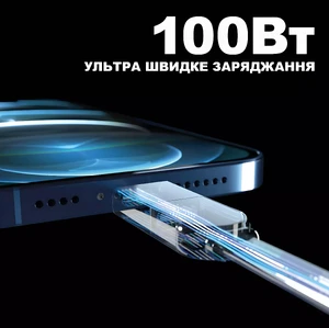 Кабель-брелок Rolling Square inCharge X Lava Black 6 в 1 USB-C/Lightning для быстрой зарядки 100W - Фото 6