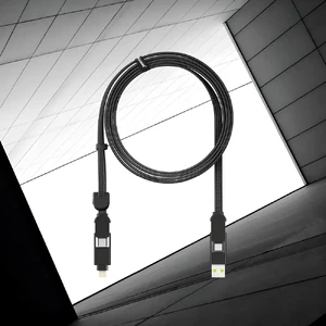 Кабель Rolling Square inCharge XL Urban Black 6 в 1 USB-C/Lightning для быстрой зарядки 100W 2m - Фото 2