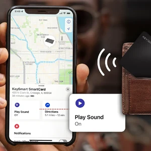 Карта-трекер KeySmart SmartCard для поиска кошелька, с поддержкой Apple Find My (Локатора) - Фото 5