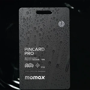 Карта-трекер Momax PinCard Pro Rechargeable для поиска вещей с поддержкой Apple Find My (Локатор) - Фото 3