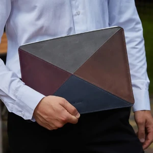 Шкіряний чохол з підкладкою із фетру INCARNE Mosaic Twilight для MacBook Air 13" M3 | M2 | M1 (2018-2024) - Фото 9