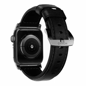 Кожаный черный ремешок Nomad Traditional Leather Black Hardware Black для Apple Watch Ultra 49mm | 45mm | 44mm | 42mm - Фото 2