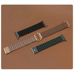 Кожаный ремешок Laut NOVI LUXE Pine Green для Apple Watch 41mm | 40mm | 38mm - Фото 7