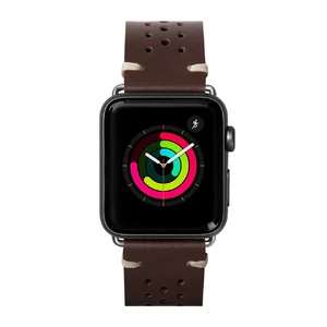 Кожаный ремешок Laut Heritage Burgundy для Apple Watch Ultra 49mm | 45mm | 44mm | 42mm LAUT_AWL_HE_BR - Фото 1