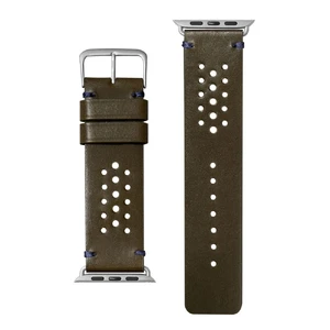 Шкіряний ремінець Laut Heritage Olive для Apple Watch Ultra 49mm | 45mm | 44mm | 42mm - Фото 3