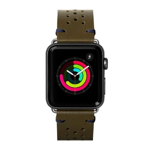 Шкіряний ремінець Laut Heritage Olive для Apple Watch Ultra 49mm | 45mm | 44mm | 42mm LAUT_AWL_HE_GN - Фото 1