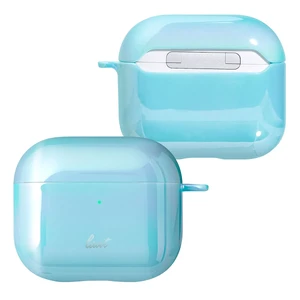 Захисний чохол з карабіном Laut HOLO Blue для AirPods 3