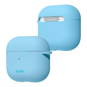 Силіконовий чохол з карабіном Laut HUEX PASTELS Baby Blue для AirPods 3 - Фото 3