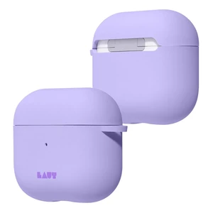 Силіконовий чохол з карабіном Laut HUEX PASTELS Violet для AirPods 3 - Фото 3