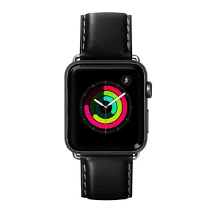 Шкіряний ремінець Laut Oxford Noir для Apple Watch Ultra 49mm | 45mm | 44mm | 42mm LAUT_AWL_OX_BK - Фото 1
