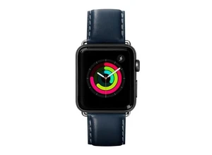 Кожаный ремешок Laut Oxford Indigo для Apple Watch Ultra 49mm | 45mm | 44mm | 42mm LAUT_AWL_OX_BL - Фото 1