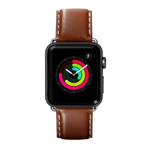 Кожаный ремешок Laut Oxford Tobacco для Apple Watch Ultra 49mm | 45mm | 44mm | 42mm LAUT_AWL_OX_BR - Фото 1