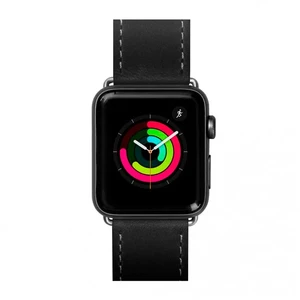 Кожаный ремешок Laut Safari Black для Apple Watch Ultra 49mm | 45mm | 44mm | 42mm LAUT_AWL_SA_BK - Фото 1