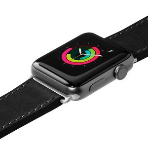 Кожаный ремешок Laut Safari Black для Apple Watch Ultra 49mm | 45mm | 44mm | 42mm - Фото 2