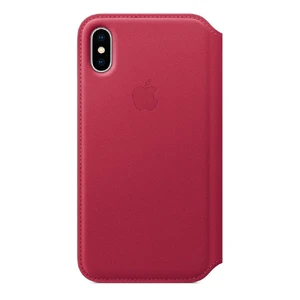 Шкіряний чохол-книжка iLoungeMax Leather Folio Berry для iPhone X | XS OEM - Фото 2
