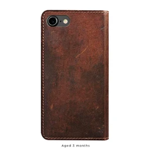 Шкіряний фліп-чохол Nomad Leather Folio Rustic Brown для iPhone SE 3 | SE 2 | 8 | 7 - Фото 2