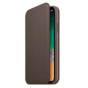 Шкіряний чохол-книжка iLoungeMax Leather Folio Dark Gray для iPhone X | XS OEM  - Фото 1