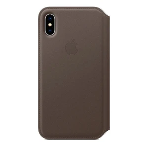 Шкіряний чохол-книжка iLoungeMax Leather Folio Dark Gray для iPhone X | XS OEM - Фото 2